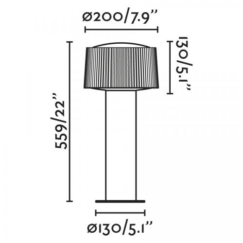 FARO - Градинска лампа IP44 MUFFIN  74434B-04