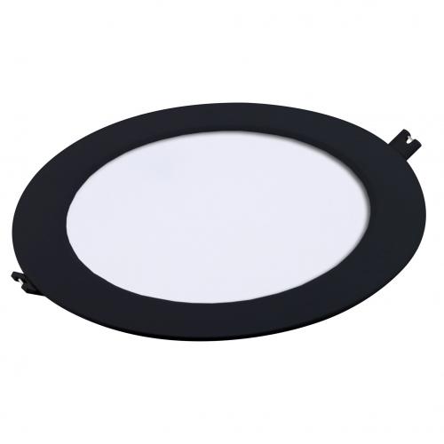 RABALUX - LED Панел за вграждане SHAUN2 черен кръг 18W 1350lm IP20 4000K 71243