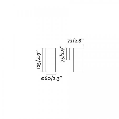 FARO - wall lamp STAN 43759 GU10, 8W