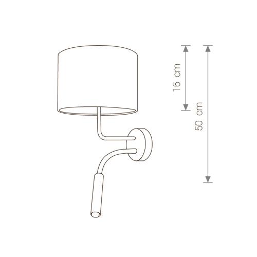 NOWODVORSKI - wall luminaire HOTEL PLUS 9073