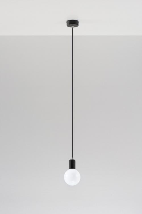 SOLLUX - pendant  luminaire  EDISON black  SL.0152