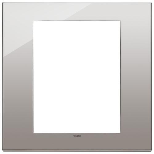 VIMAR - 22668.83 - Eikon Exe Рамка 8М италиански стандарт Black chrome