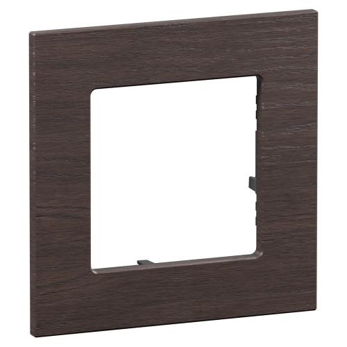 LEGRAND - 1-Gang Frame, Dark Oak Colour – Legrand Valena Life Raw origin 756641