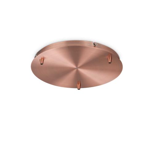 IDEAL LUX - Розетка за таван 285627 ROSONE STANDARD 3 LUCI RAME BRUNITO
