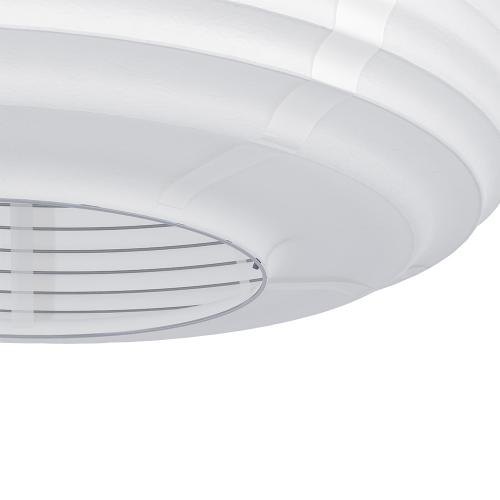 EGLO - pendant light SUMMERHILL Ø:550mm E27 40W wood, white - 44065