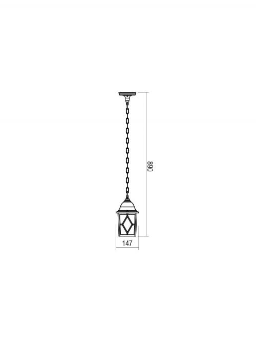 SMARTER - пендел MELTON  9676  E27, 1 x max. 42W, IP44