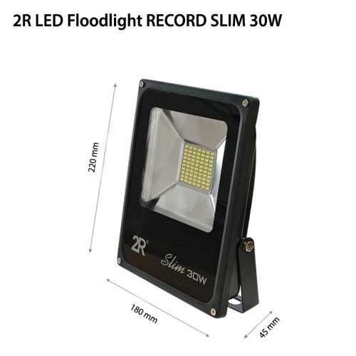 2R - LED Floodlight RECORD SLIM 30W 2700К IP65