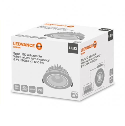 OSRAM - Spot LED adjust 8W/3000K 230V IP20