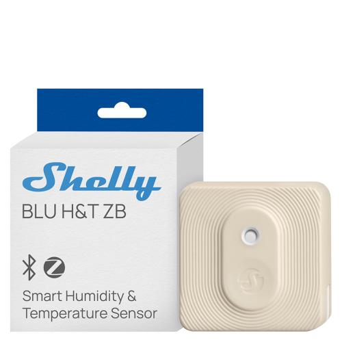 SHELLY - Датчик за влага и температура с батерия IP54 кремав Shelly Blu H&T ZB - 072414