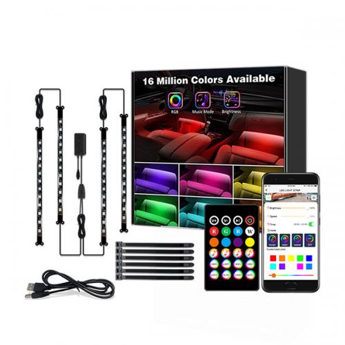 ELMARK - BLUETOOTH СМАРТ RGB LED ЛЕНТА С МУЗИКАЛЕН И ЗВУКОВ КОНТРОЛ, КОМПЛЕКТ - 99LED985S