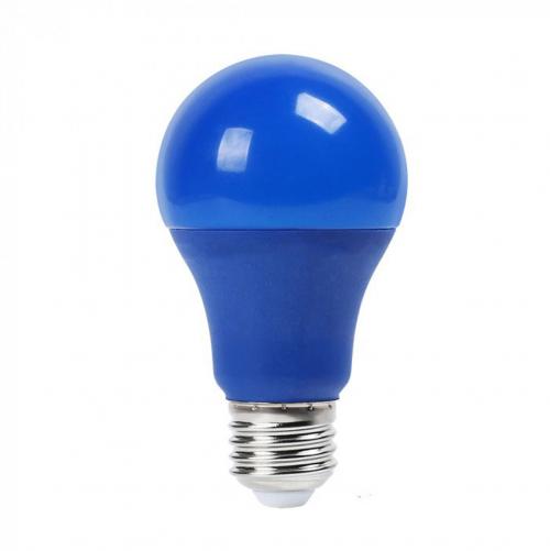 V-TAC - 7344 LED Крушка синя - 9W E27 A60 Термо Пластик