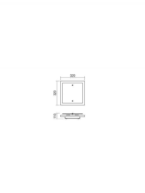 SMARTER - ceiling luminaire   TAVEL  05-881 E27, 2 x max. 42W 