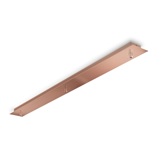 IDEAL LUX - ceiling cup ROSONE METALLO 3 LUCE Rame brunito 249292