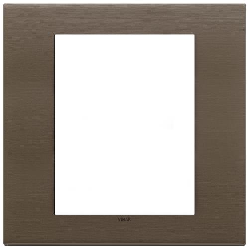 VIMAR - 22668.12 - Plate 8M metal brushed dark bronze