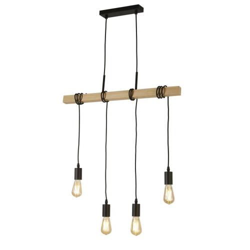 SEARCHLIGHT - Ceiling Pendant WOODY 95041-4BR Е27 4x60W