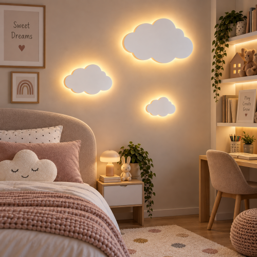 ACA LIGHTING - LED Аплик за детска стая ''облаче'' 9W 3000K 720lm ZM44LEDW24W