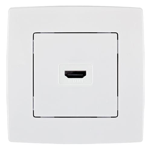 ELMARK - 190747 - HDMI РОЗЕТКА БЯЛ, МЕТАЛИК  CITY