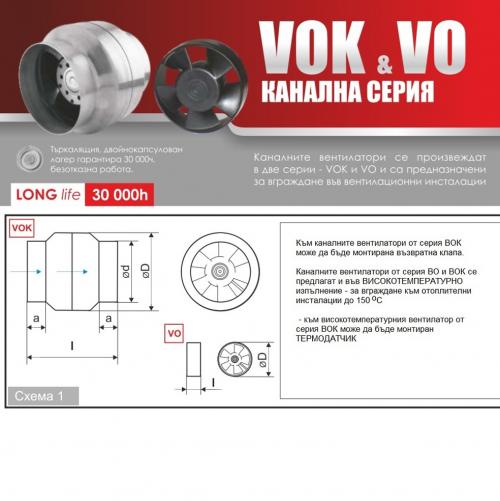MMOTORS - Канален вентилатор ВОК120/110