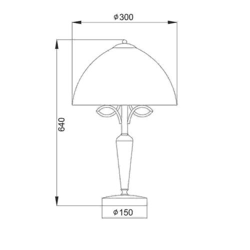 ACA LIGHTING - table luminaire  AD89061T 1XE27