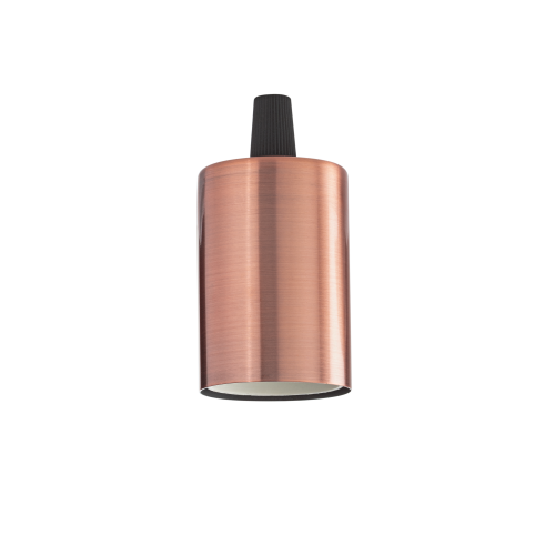 IDEAL LUX - accessory PORTALAMPADA E27 LISCIO RAME BRUNITO 249254