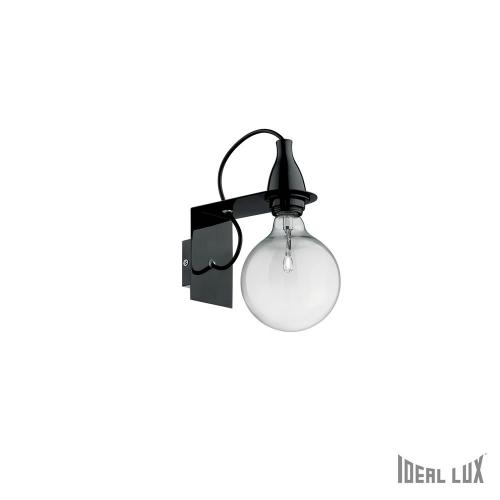 IDEAL LUX - Аплик  MINIMAL AP1 Nero   045214
