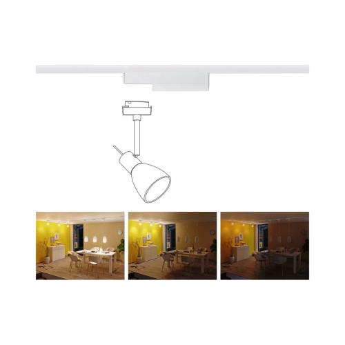 PAULMANN - 95523   URail Rail Adapter Smart Home Zigbee 3.0 On/Off/Dimm 166x20mm ✴ White 