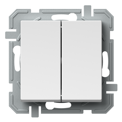 TEM - 1-pole 2-circuits switch color White Logiq SQ50PWXO