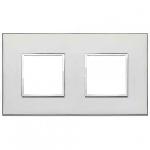 VIMAR - 21643.07.01 - Plate 4M (2+2) 71mm silver