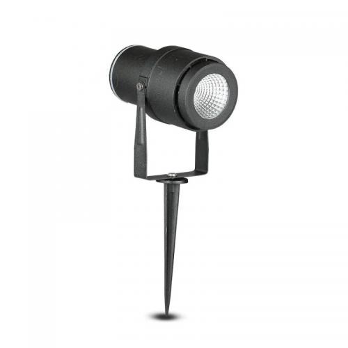 V-TAC - 12W Градинска Лампа Тип Колче Черно Тяло 3000К SKU: 217544 VT-857-B-N