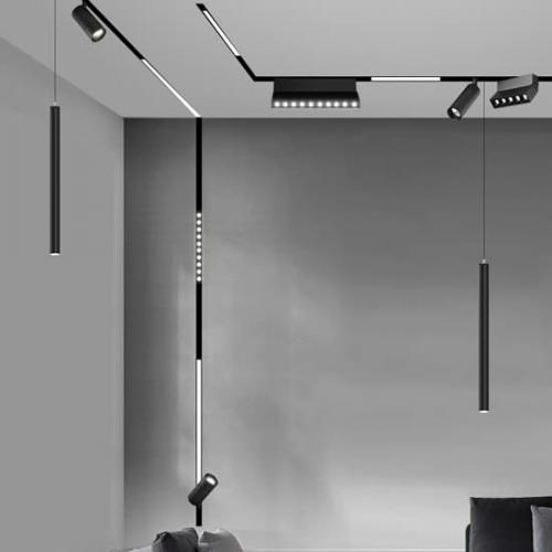 POLARIS LIGHTING - Магнитен спот бял 12W  80lm/W 960lm 3000K 24° 48V DARKLIGHT AJ DALI 23mm за шина PL1030W
