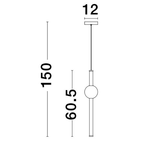 NOVA LUCE - NEUTRON 9054451 LED 10 Watt 230 Volt 733Lm 3000K IP20