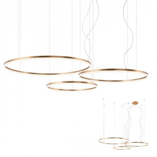 REDO GROUP - Пендел ORBIT 01-1925 LED 110W 4000K D1000+800+600 BRASS 
