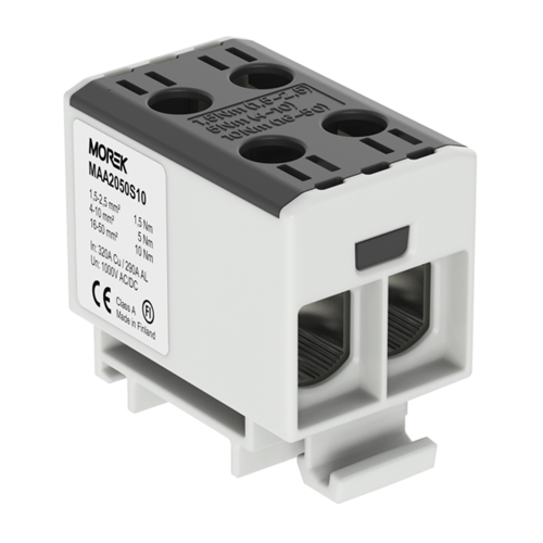 MOREK - OTL50-2 black 2xAl/Cu 1,5-50mm² 1000V Universal terminal  MAA2050S10