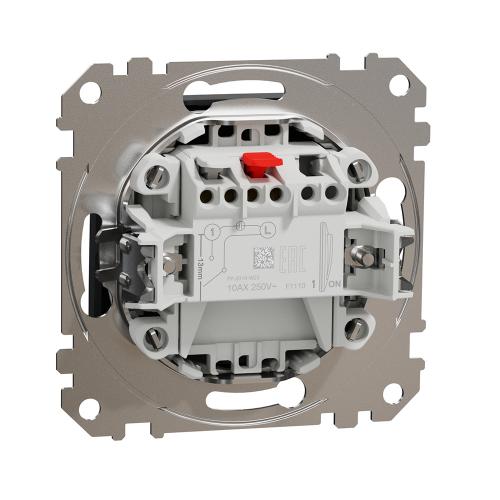 SCHNEIDER ELECTRIC - SDD114101 Еднополюсен ключ Sedna Design & Elements, 10А 250V, антрацит, безвинтово свързване