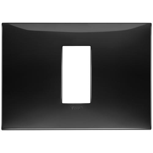 VIMAR - 09671.04 cover plate - 1 centered module black color NEVE UP