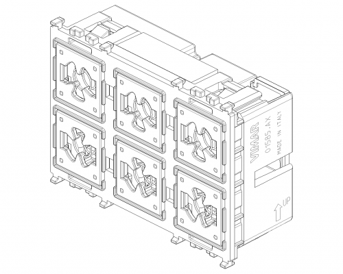 VIMAR - 6-button KNX control Flat 3M - 01585.AX