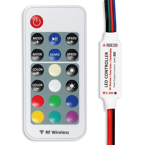 ULTRALUX - RGBRFC6A RF МИНИ КОНТРОЛЕР ЗА RGB СВЕТОДИОДНО ОСВЕТЛЕНИ