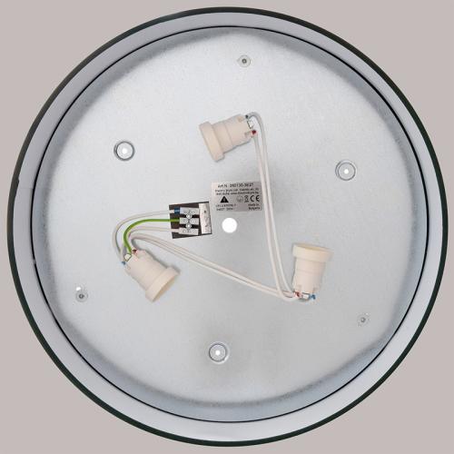 COUP LIGHT - Плафон ф390 CAKE 3хЕ27 3х40W плат / метал, черно / кафяв 3935-06-3E27