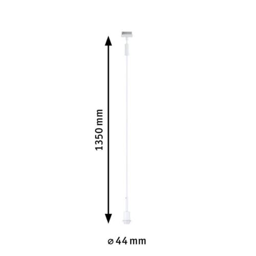 PAULMANN - Основа за пендел 94886 URail pendant DecoSystems Basic✴ E14 max. 20W  dimmable ~230V ✴Бял