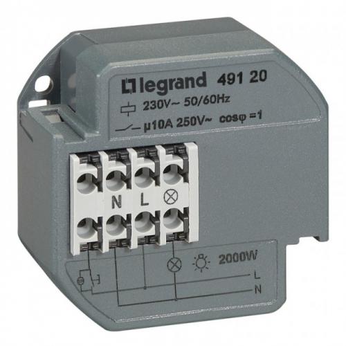 LEGRAND - Импулсно реле БЕЗШУМНО 2300W LED 1000W 49120