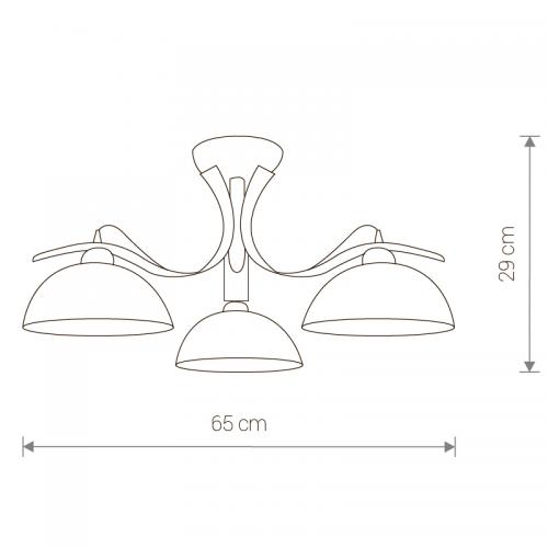 NOWODVORSKI - ceiling luminaire   LIRA III 406