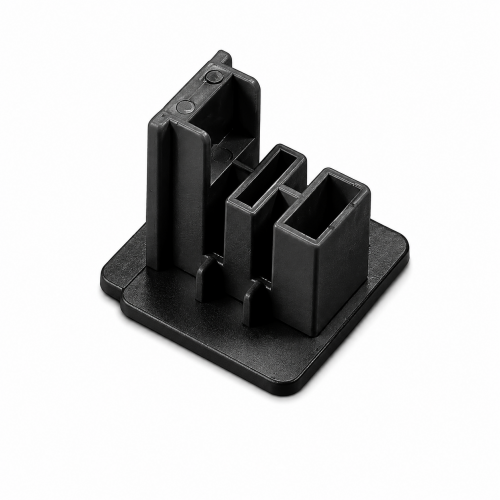 ACA LIGHTING - End cap for three phase track black 4WTEB