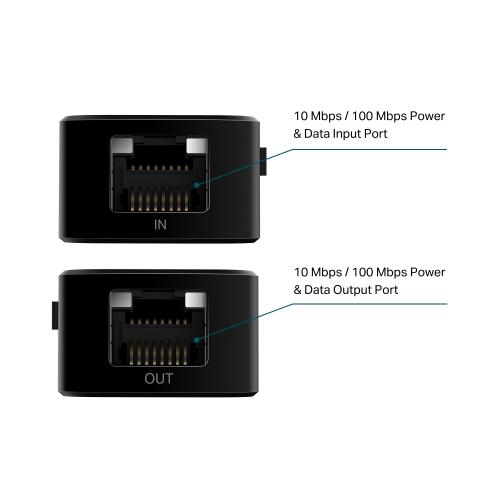 OMADA - Extender PoE+, до 250m 10Mbps POE10E