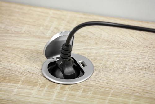 GTV Lighting - Desk recessed power socket CHARGER MINI Ø 60 AE-BPW1S1UCH-53