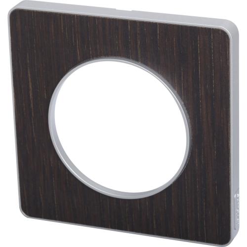 SCHNEIDER ELECTRIC - S530802P Odace Touch aluminium декоративна рамка единична oпушен венге