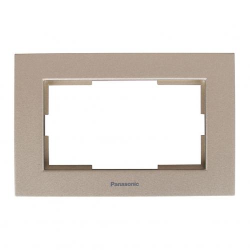 PANASONIC - Рамка за двоен контакт бронз Panasonic Karre WKTF08092BR‐EU1