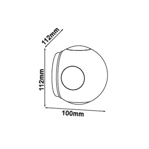 V-TAC - 4W Стенна Лампа Бяло Тяло Кръг 4000К IP65 SKU:8552