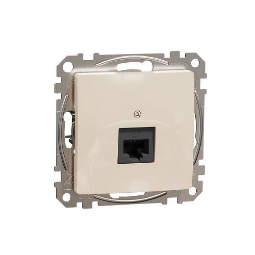 SCHNEIDER ELECTRIC - SDD112461 Sedna Design & Elements Информационна Розетка CAT 6 UTP, RJ45, крем