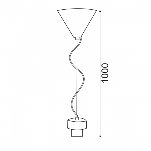 ACA LIGHTING - pendant luminaire  2700BB E27, 60W