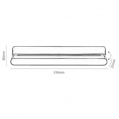RABALUX - LiTrack Line16W linear lighting. 16W, 850lm, 3000K, H8cm 70107